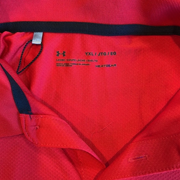 Under Armour Red Polo - Youth XL - Picture 5 of 9